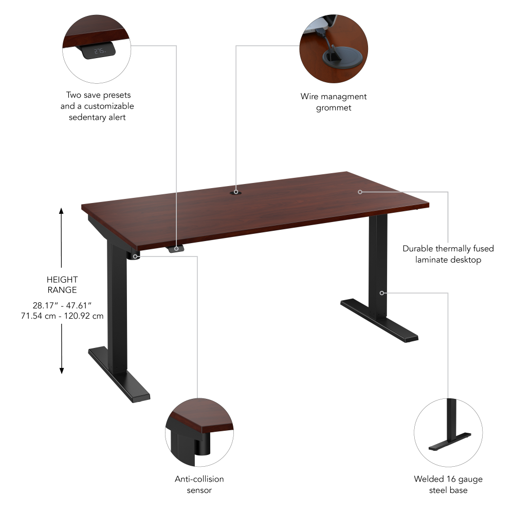 Move 40 Series 60W x 30D Electric Height Adjustable Standing Desk