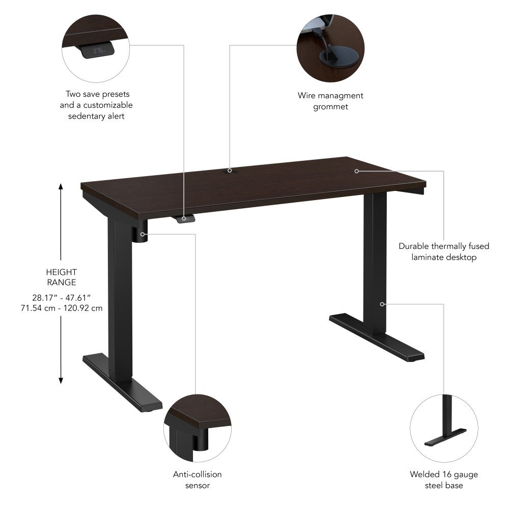 Move 40 Series 48W x 24D Electric Height Adjustable Standing Desk